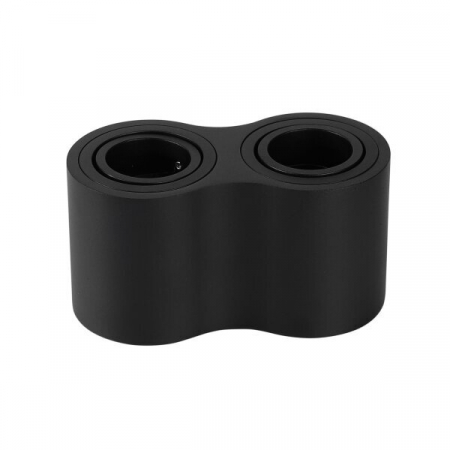 corpuri iluminat cu GU10 (fara bec) - Spot aplicat, 2xGU10, corp negru, Optonica 2081