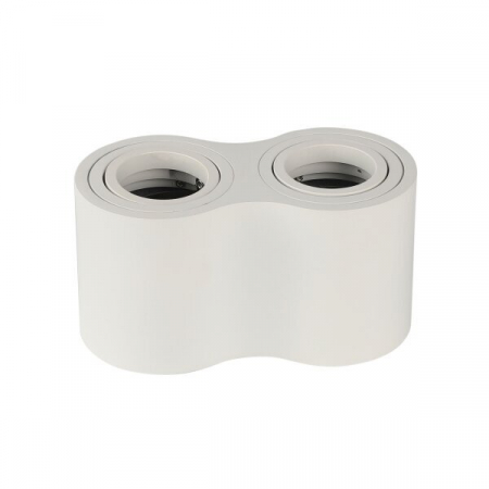 corpuri iluminat cu GU10 (fara bec) - Spot aplicat, 2xGU10, corp alb, Optonica 2080