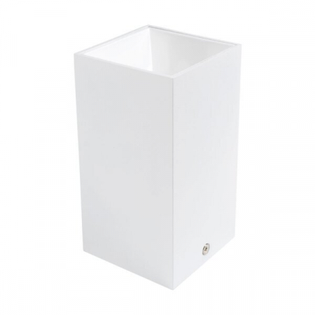 corpuri iluminat cu GU10 (fara bec) - Spot aplicat, patrat, corp alb, cu interior alb, aluminiu, Optonica 2040