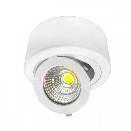 aplicate - Spot led COB, rotund, aplicat, orientabil, 12W, alb rece, Optonica 2261