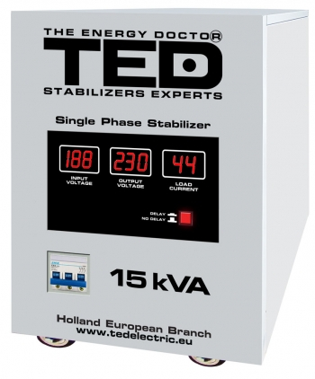 Stabilizatoare monofazice - Stabilizator automat de tensiune cu servomotor 15 KVA