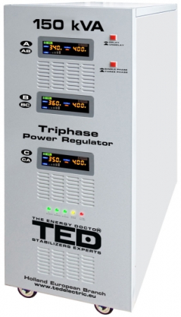 Stabilizatoare trifazice - Stabilizator trifazic tensiune cu servomotor 150kVA