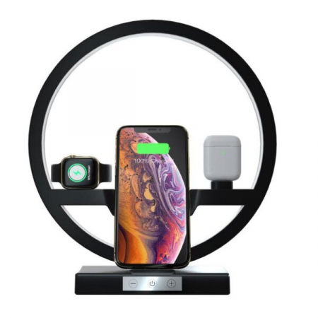 Diverse - Statie de incarcare wireless 3 in 1, Optonica 9512