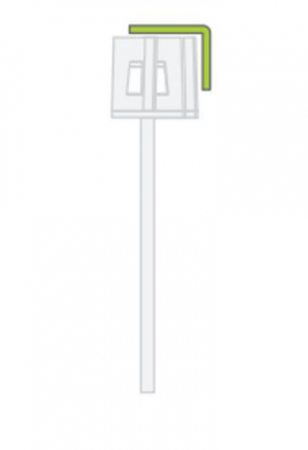 accesorii si pictograme - Suport fixare de perete lampa Suprema, culoare alba, Intelight 94493     