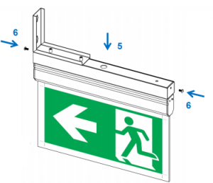 accesorii si pictograme - EOL Suport fixare tip steag sau consola lampa emergenta Oximia Intelight 97436     