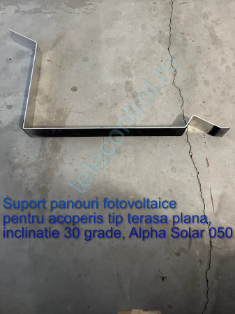 Suport panouri fotovoltaice pentru acoperis tip terasa plana, 30 grade, Alpha Solar 050 [1]