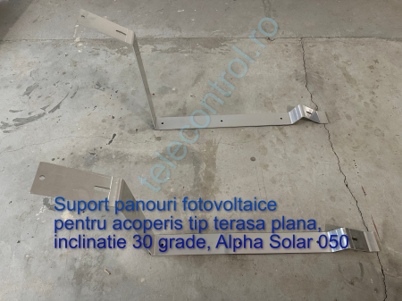 Suport panouri fotovoltaice pentru acoperis tip terasa plana, 30 grade, Alpha Solar 050 [3]