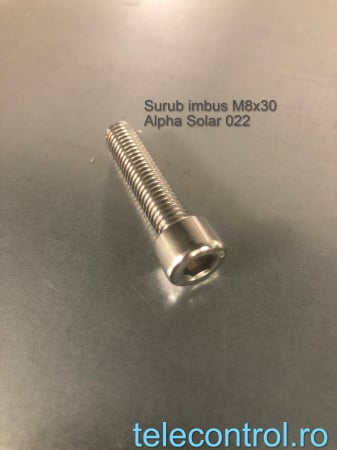Fotovoltaice - Surub imbus M8x30, zinc, Alpha Solar 022