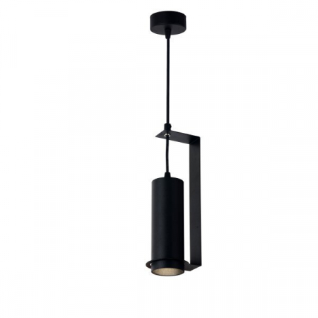 Corpuri led suspendate (fara bec) - Suspensie lampa GU10, cu soclu MR16, corp alb si negru, Optonica 9060