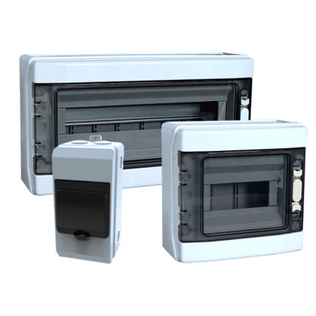 Tablouri ABS - Tablou electric ABS 4 module, aplicat, plastic gri, IP65, LP6504PT