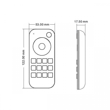 Telecomanda RF pentru dimarea RGB/RGBW pe 4 zone, 2.4G, RT9, Optonica 6345 [2]