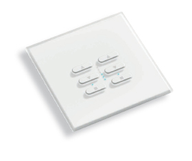 Produse vechi EOL - TVDMC868BB02 - Dimmer 230Vac, receptor radio incorporat, 2 iesiri 250W fiecare, montare perete