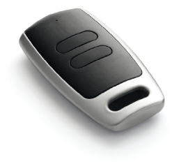 Telecomanda tip breloc - TVMIO868A02 - Transmitator 2 canale, aluminiu negru