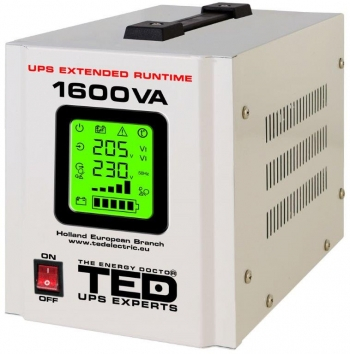 UPS-uri monofazice - UPS / Inverter pentru centrala gaze, 1600VA, (fara acumualatori)
