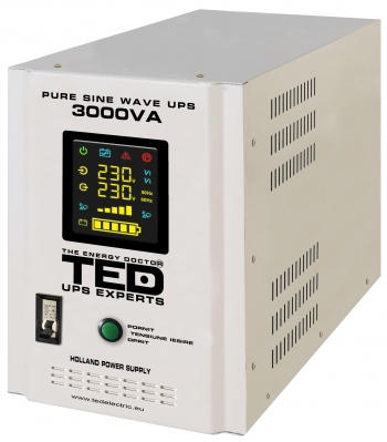 UPS-uri monofazice - UPS / Inverter pentru centrala gaze, 3000VA, (fara acumualatori)