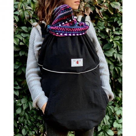 MARSUPII - MaM DeLuxe Flex - Protecţie universală pentru vreme rece. Culoare Black/Boho