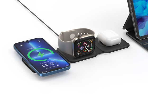 Incarcator prin inductie Choetech T588-F 3in1 magnetic inductive charger 15W [6]