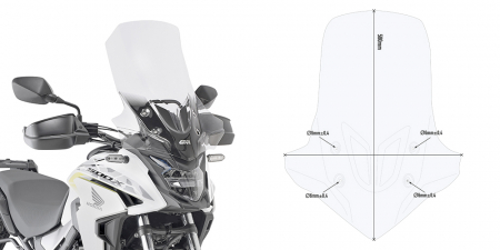 CB 500 X (19 - 23) - Parbriz HONDA CB 500 X (19 - 23)