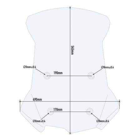 BMW - Parbriz BMW F 850 GS (18 - 20) F 750 GS (21 - 23) F 750 GS (18 - 20) F 850 GS (21 - 23) F 800 GS (24)