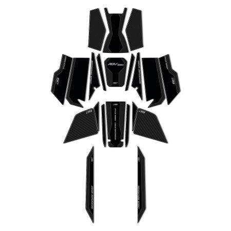 Tank Pads - Tank Pad Set Carbon pentru HONDA ADV 350