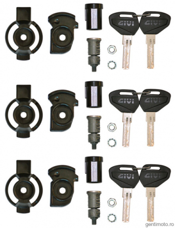 Chei & butuci - Butuc si cheie X 3 pentru genti Kappa Givi Monokey