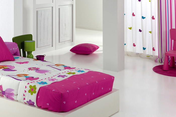 Cuvertura matlasata CANDY AO roz, fixa pentru pat de 90 cm x 200 cm [4]
