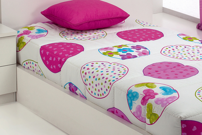 Cuvertura matlasata CANDYCOR AO multicolor, fixa pentru pat de 90 cm x 200 cm [4]
