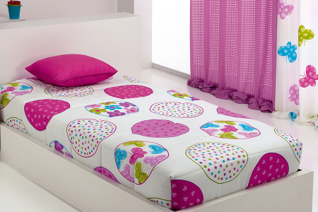Cuvertura matlasata CANDYCOR AO multicolor, fixa pentru pat de 90 cm x 200 cm [2]