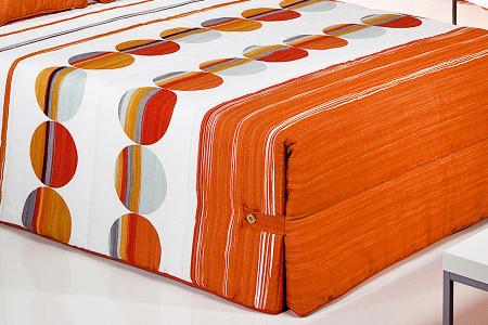 Cuvertura matlasata SIPO 02 portocaliu, dimensiune 190 cm x 270 cm [1]
