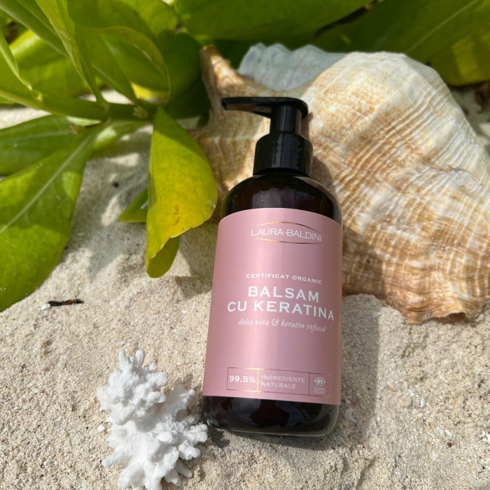 Balsam cu keratina DOLCE VITA, 99.5% ingrediente naturale, ORGANIC, Laura Baldini, 200 ml [2]