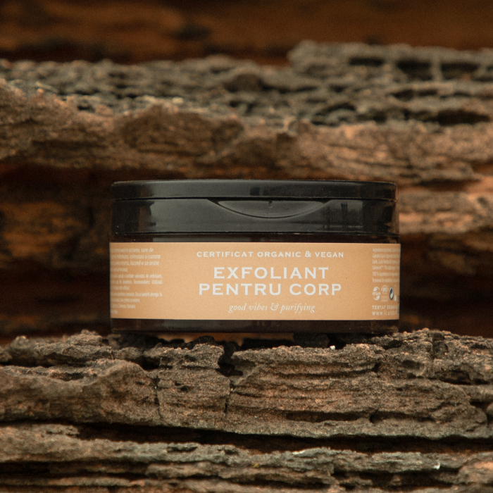 Exfoliant pentru corp GOOD VIBES, 100% ingrediente naturale, ORGANIC & VEGAN, Laura Baldini,  375ml [2]