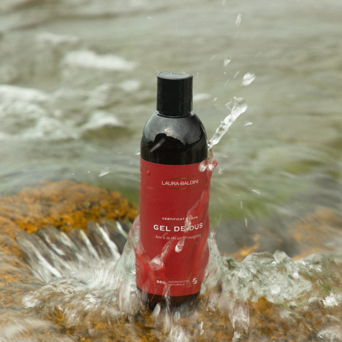 Gel de dus energizant LOVE IS IN THE AIR, 98% ingrediente naturale, VEGAN, Laura Baldini, 250 ml [5]