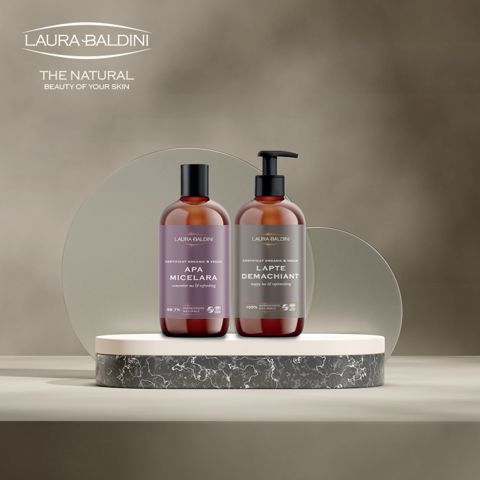 Lapte demachiant HAPPY ME, 100% ingrediente naturale, ORGANIC & VEGAN, Laura Baldini, 200 ml [7]