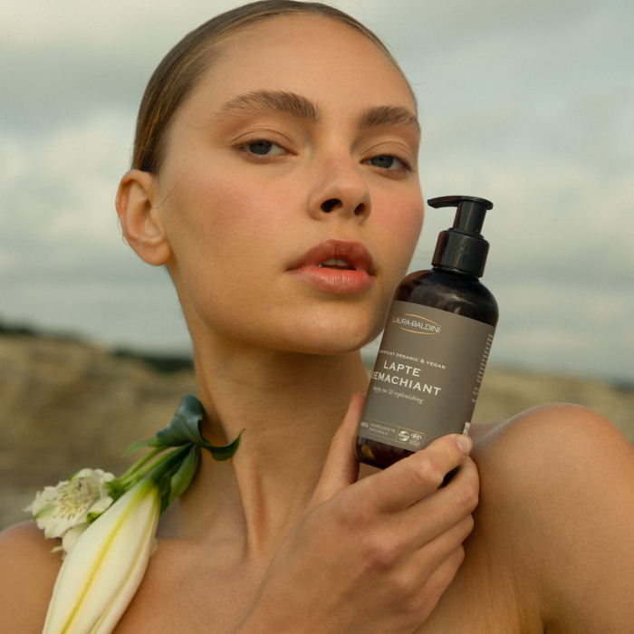 Lapte demachiant HAPPY ME, 100% ingrediente naturale, ORGANIC & VEGAN, Laura Baldini, 200 ml [6]