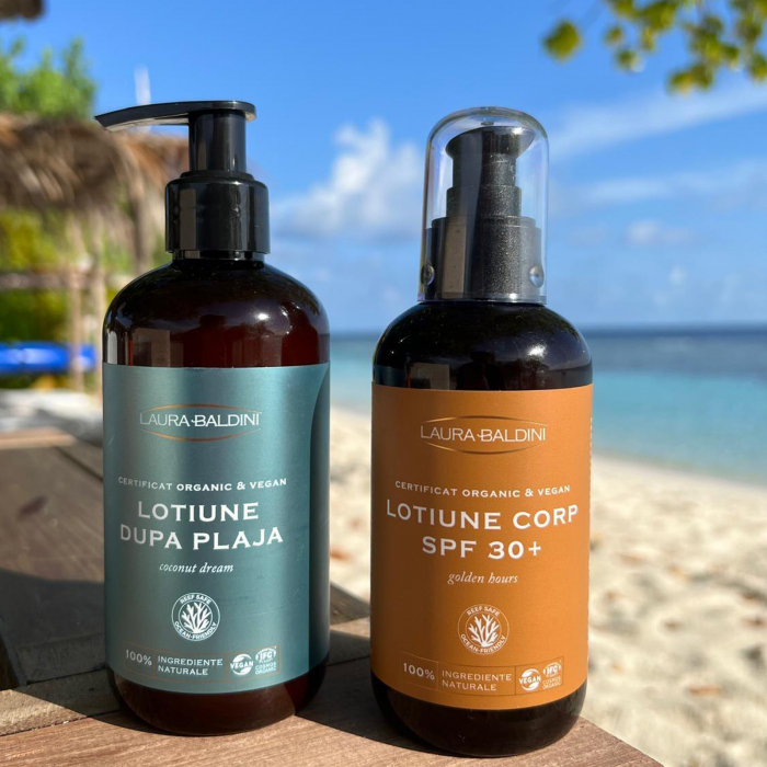 Lotiune dupa plaja COCONUT DREAM, 100% ingrediente naturale, ORGANIC & VEGAN & REEF SAFE, Laura Baldini, 250ml [9]
