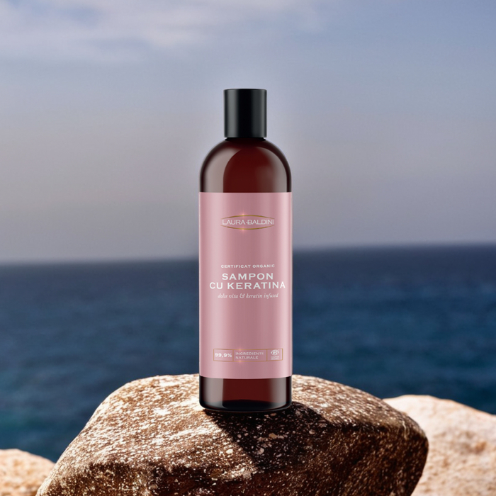Sampon cu keratina DOLCE VITA, 99.9% ingrediente naturale, ORGANIC, Laura Baldini, 250 ml [2]