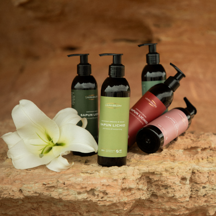 Sapun lichid energizant LOVE IS IN THE AIR, 98% ingrediente naturale, VEGAN, Laura Baldini, 250 ml [5]