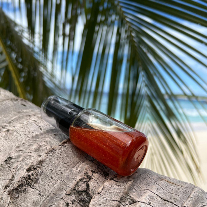 Ulei bronzant cu sclipici GOLDEN SANDS, 100% ingrediente naturale, ORGANIC & VEGAN & REEF SAFE, Laura Baldini, 50ml [10]