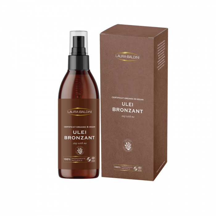 Ulei bronzant STAY WITH ME, 100% ingrediente naturale, ORGANIC & VEGAN & REEF SAFE, Laura Baldini, 125ml [1]