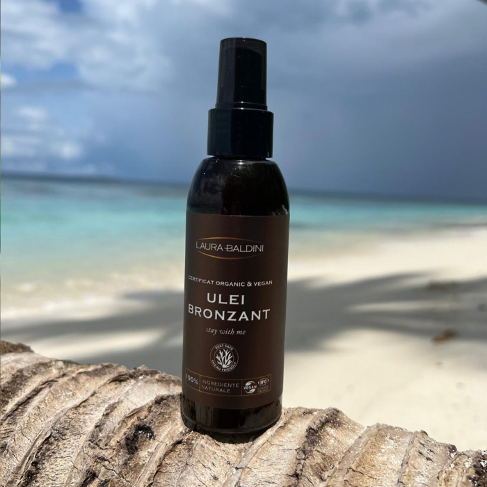Ulei bronzant STAY WITH ME, 100% ingrediente naturale, ORGANIC & VEGAN & REEF SAFE, Laura Baldini, 125ml [10]