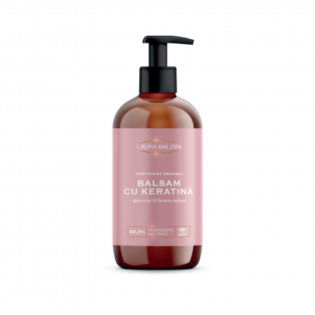 Par - Balsam cu keratina DOLCE VITA, 99.5% ingrediente naturale, ORGANIC, Laura Baldini, 200 ml
