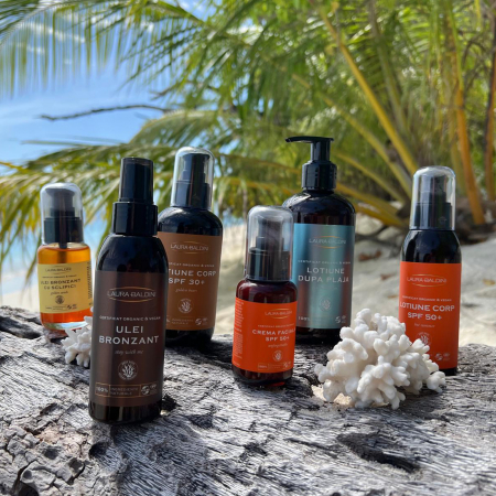 Crema faciala SPF50+ UNFORGETTABLE, 100% ingrediente naturale, ORGANIC & VEGAN & REEF SAFE, Laura Baldini, 50ml [10]