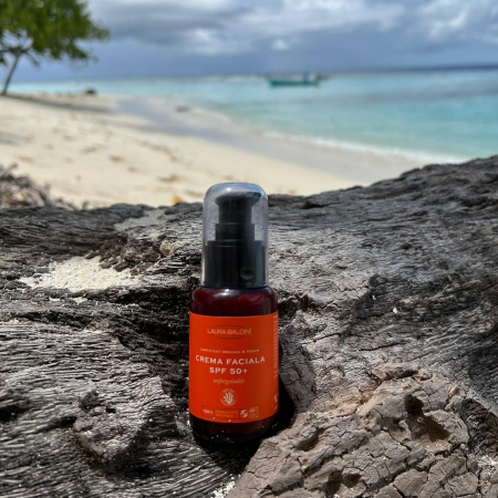 Crema faciala SPF50+ UNFORGETTABLE, 100% ingrediente naturale, ORGANIC & VEGAN & REEF SAFE, Laura Baldini, 50ml [1]