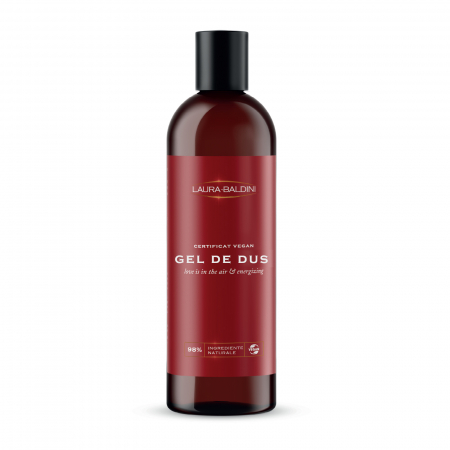 Corp - Gel de dus energizant LOVE IS IN THE AIR, 98% ingrediente naturale, VEGAN, Laura Baldini, 250 ml