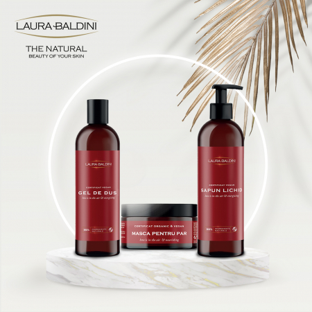 Gel de dus energizant LOVE IS IN THE AIR, 98% ingrediente naturale, VEGAN, Laura Baldini, 250 ml [5]