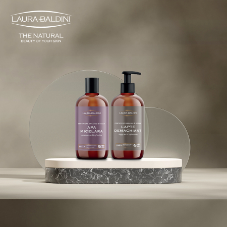 Lapte demachiant HAPPY ME, 100% ingrediente naturale, ORGANIC & VEGAN, Laura Baldini, 200 ml [6]