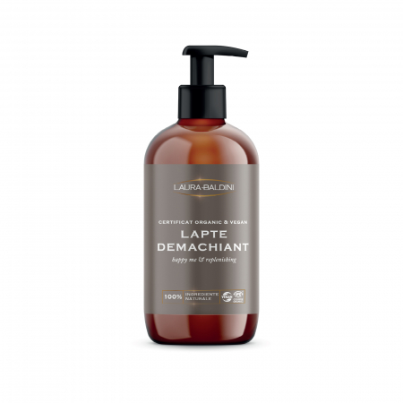 Demachiant - Lapte demachiant HAPPY ME, 100% ingrediente naturale, ORGANIC & VEGAN, Laura Baldini, 200 ml