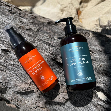 Lotiune corp SPF50+ HOT SUMMER, 100% ingrediente naturale, ORGANIC & VEGAN & REEF SAFE, Laura Baldini, 125ml [9]