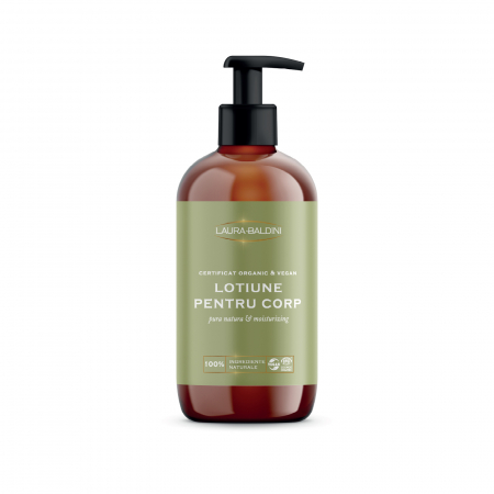 Lotiune de corp - Lotiune hidratanta PURA NATURA, 100% ingrediente naturale, ORGANIC & VEGAN, Laura Baldini, 250 ml