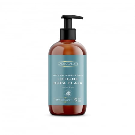 Protectie solara - Lotiune dupa plaja COCONUT DREAM, 100% ingrediente naturale, ORGANIC & VEGAN & REEF SAFE, Laura Baldini, 250ml